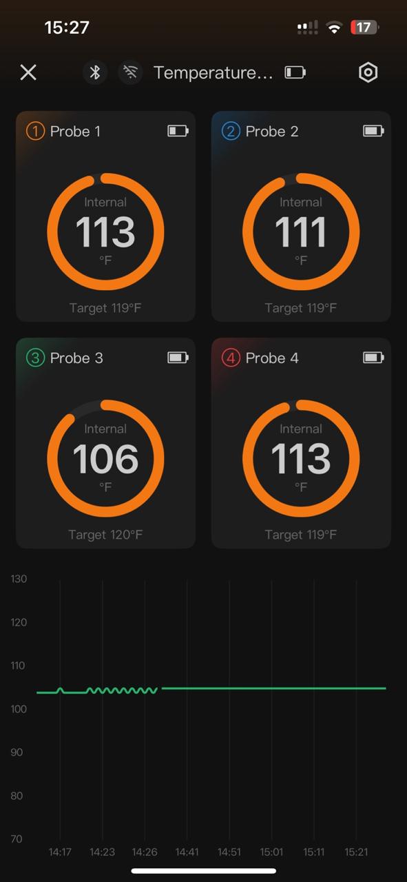 Temperature monitoring of compost